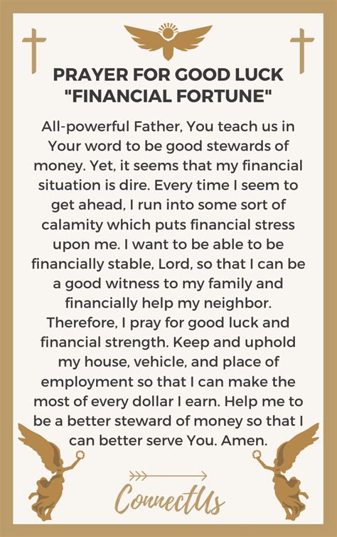 prayer for gambling luck